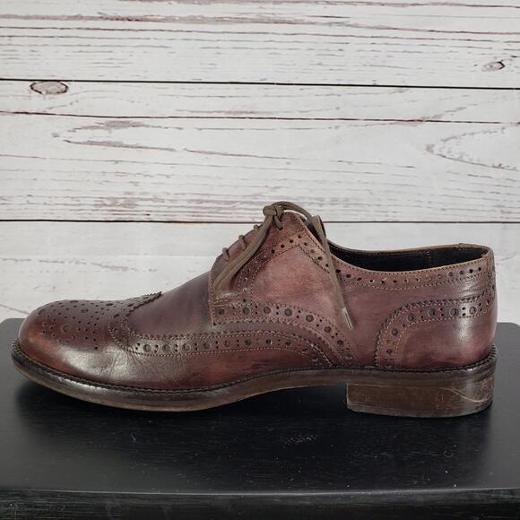 JD Marvin Made in Italy Men\'s Brown Vibram Oxford Shoes Size 43 EU main image 5